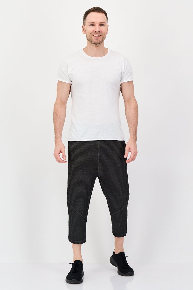 Nike Men Dri-Fit Yoga Track Pants, Charcoal Grey - Image 3